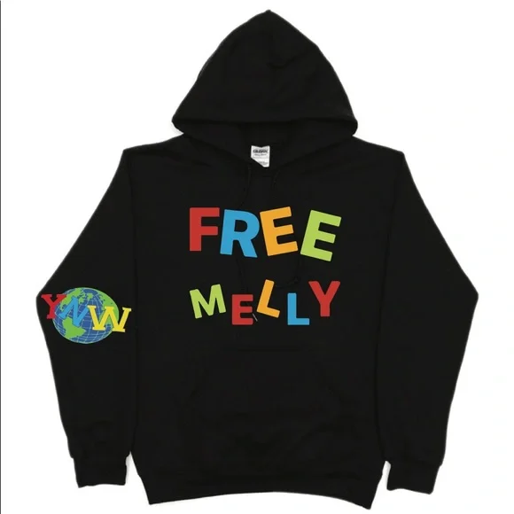 Sweaters Ynw Melly Free Melly Pullover Hoodie Unisex New Rap Hi